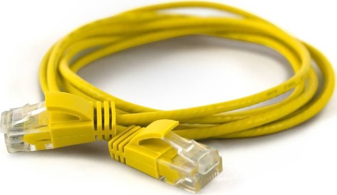 Wantec Wantec wW Patch Cable CAT6A rand 2.8mm UTP yellow 0.50m - Network- Patch Cable - 0,5 m - Cat6a - U/UTP (UTP) - RJ- 45 - RJ- 45 - yellow (7284)