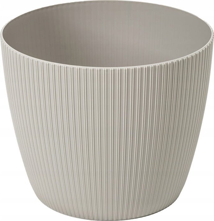 Doniczka taupe 18x15 cm dekoracyjna plastikowa osłonka Jumper