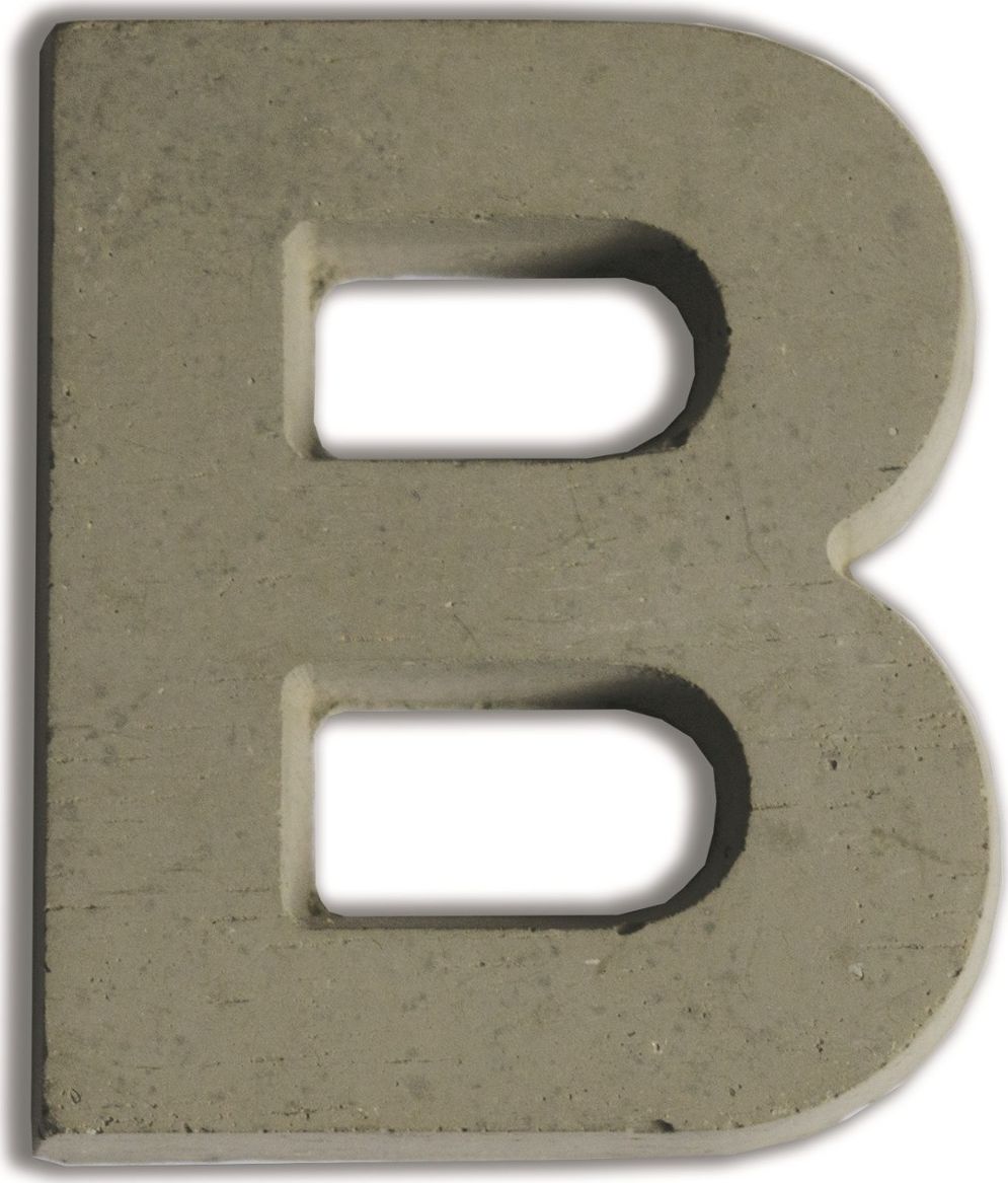 Aladine Litera B made of concrete H:5 cm
