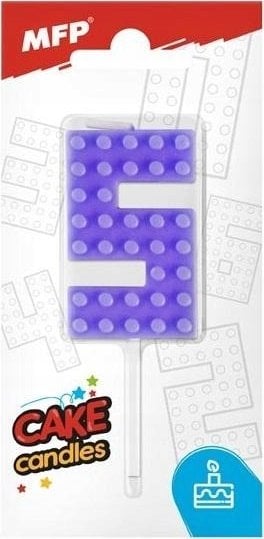 MFP paper świeczka do tortu nr 5 fioletowa 8800100