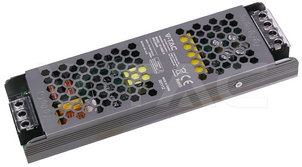 VTAC Zasilacz do LED modułowy montażowy SLIM V-TAC 200W 24V 8.25A IP20 filtr EMI VT-24202-S