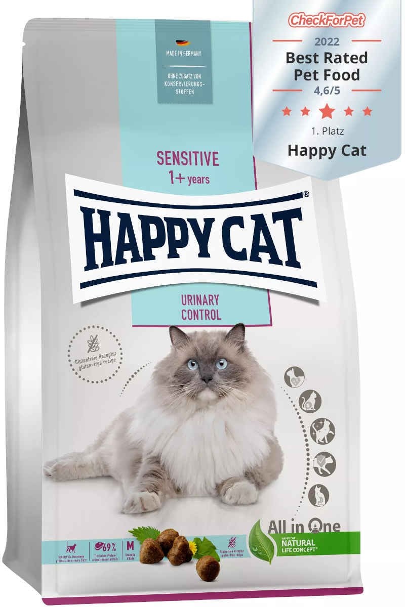 Happy Cat Sensitive Urinary Control, dry food, dla kota, 10 kg