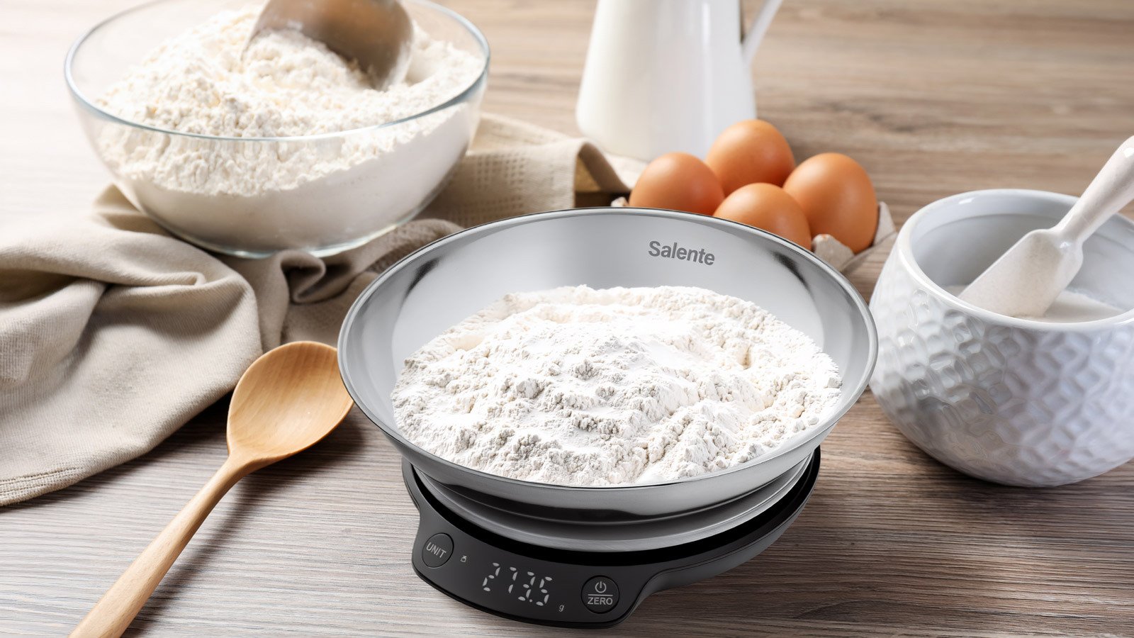 Waga kuchenna Evolveo Salente Rimare waga kuchenna 5 kg misa ze stali nierdzewnej czarna/nerez