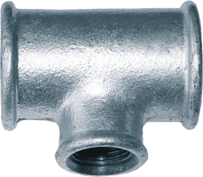 Invena Trójnik redukcyjny ocynkowany 4 x 2 x 4" (ZO-15-106)