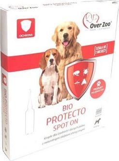 Over Zoo Bio* Protecto Spot On dla Średniego i Dużego Psa 4 x 2,5 ml