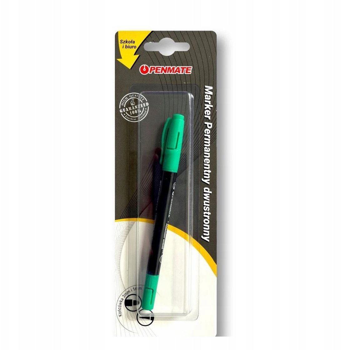Penmate Marker permanentny dwustronny zielony PENMATE