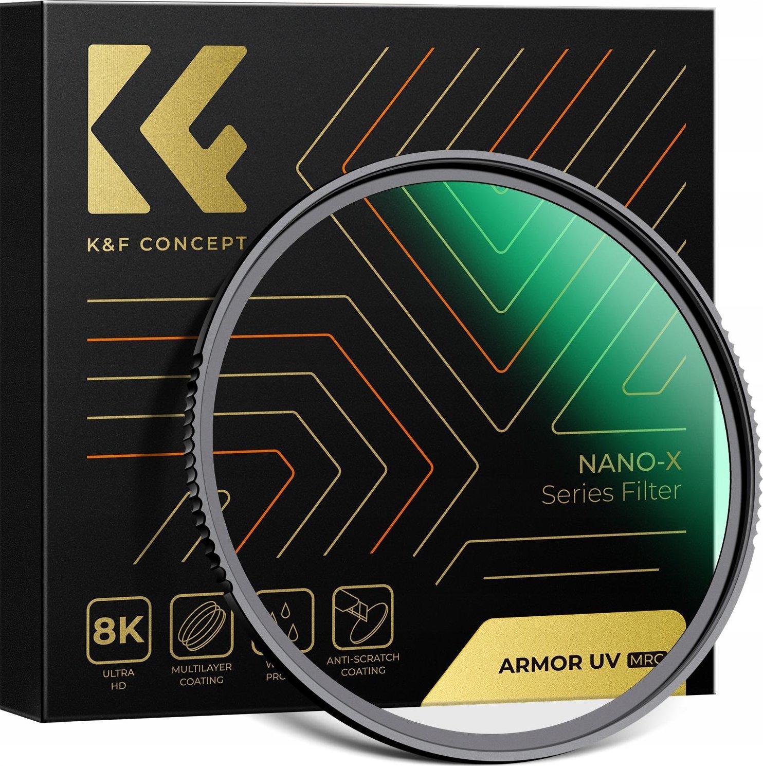 Filtr K+F Zaawansowany FILTR ARMOR UV Ultrafioletowy K&F NANO-X MRC 37 mm 37mm / KF01.2737