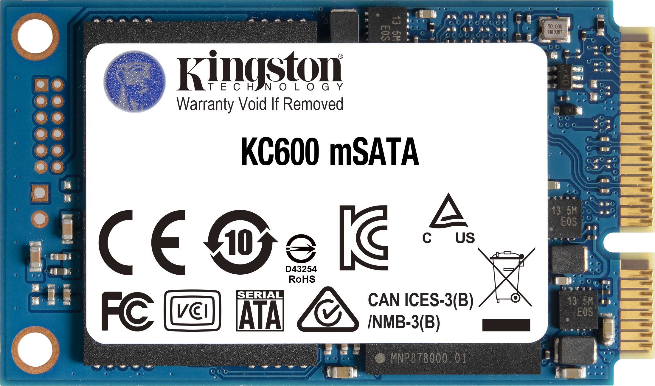 Dysk SSD Kingston KC600 512GB mSATA SATA III (SKC600MS/512G)