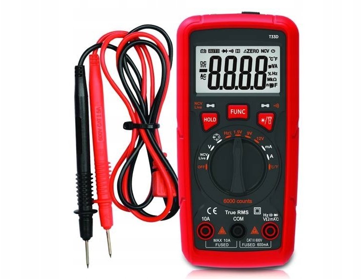 Lamex Miernik uniwersalny T33D LTC NVC/latarka/uchwyt ma