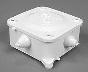 PAKPLAST Puszka natynkowa P-3 IP41 z odgałęźnikiem 110 x 60mm biała (P3ODGB)