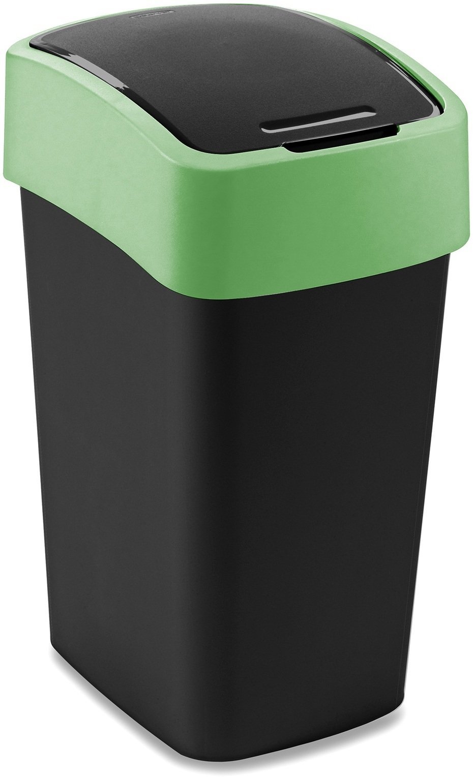 CURVER KOSZ NA ŚMIECI "FLIP BIN" 25L /CZARNY/ ZIELONY