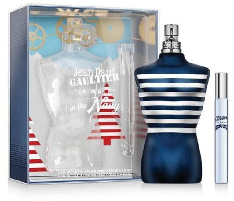 Set Jean Paul Gaultier: Le Male In The Navy, Eau De Toilette, For Men, 125 ml + Le Male In The Navy, Eau De Toilette, For Men, 10 ml For Men