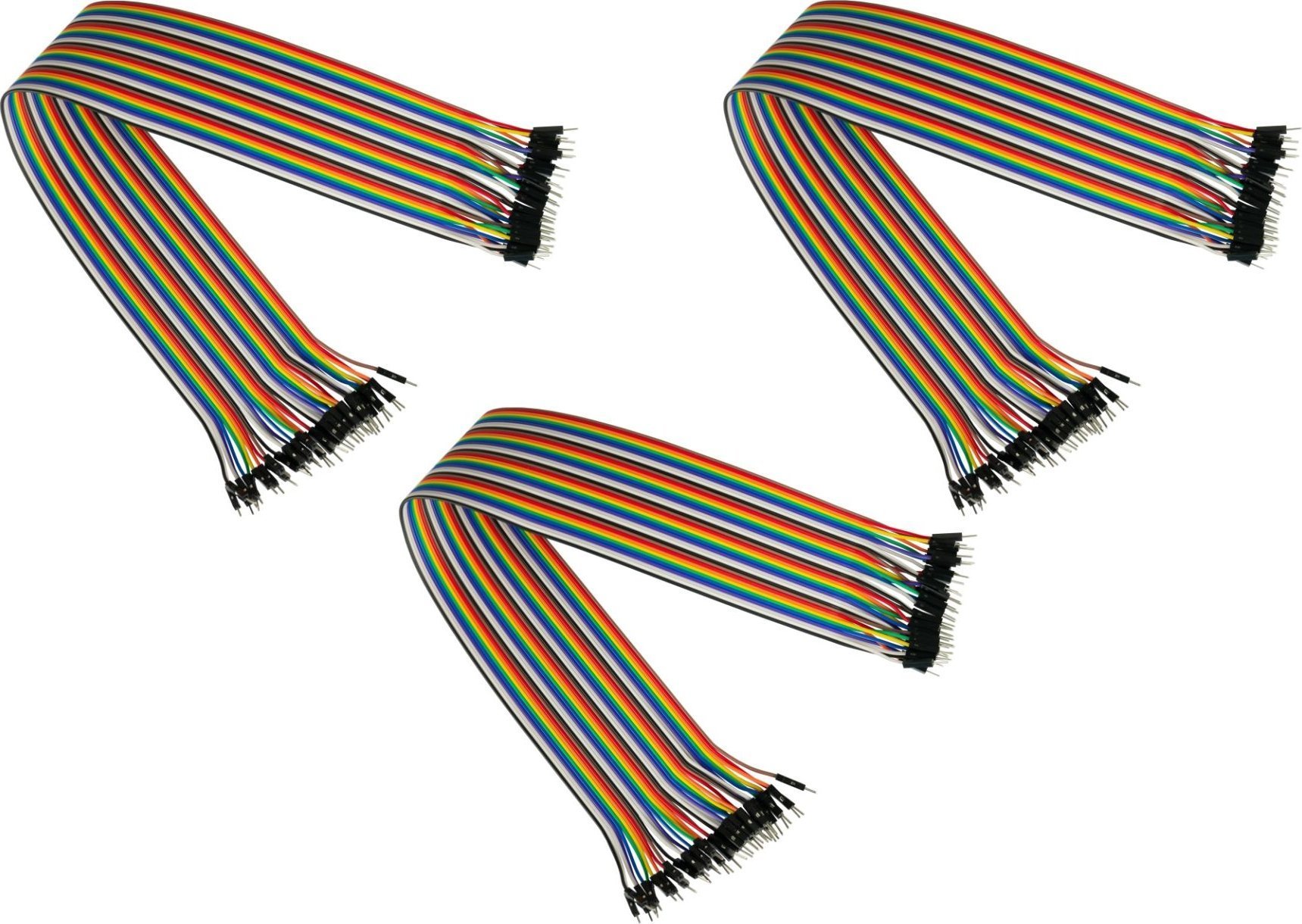 Alcasa kabelmeister Jumper Wire 40-Pin St-St 3er-Set 20cm