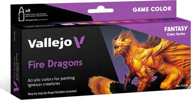 Vallejo : 72.196 - Game Color - Fire Dragons (8x18 ml)