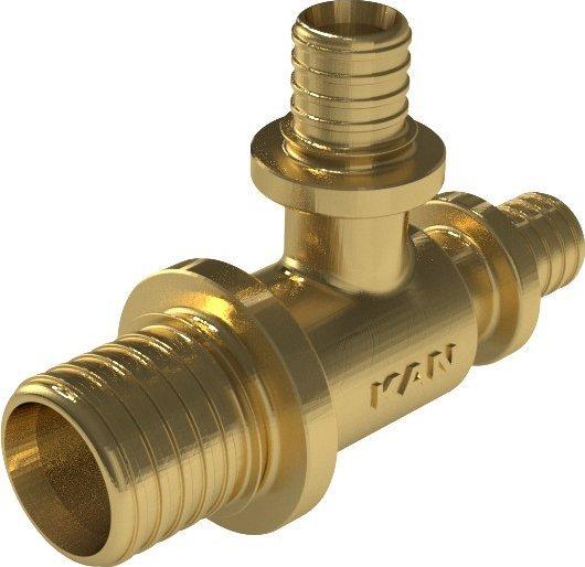 KAN-therm Trójnik mosiężny UltraLine-25/16/16