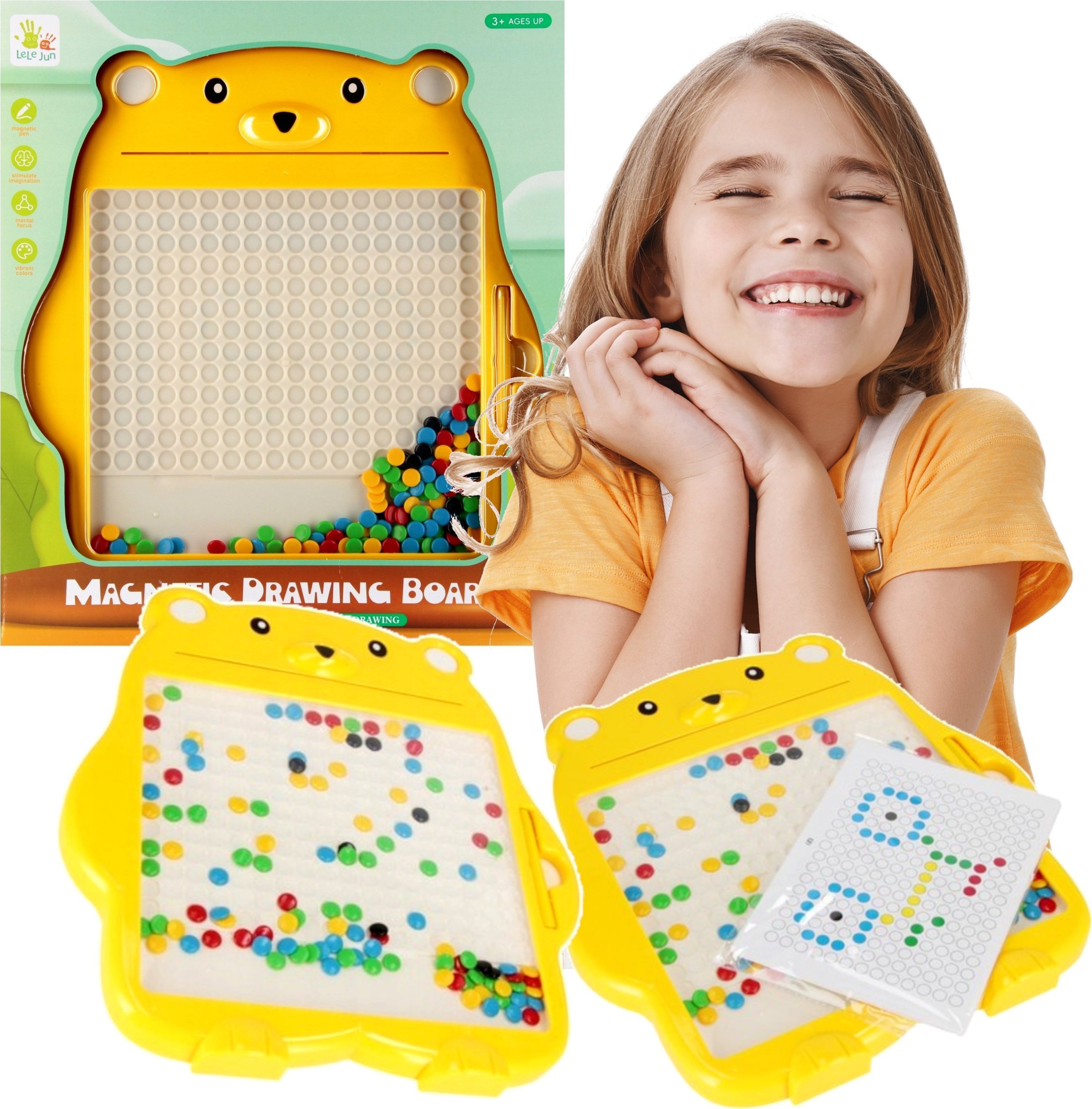 Mega Creative Tablica magnetyczna mozaika dla dzieci układanka Miś magnetic zabawka duża