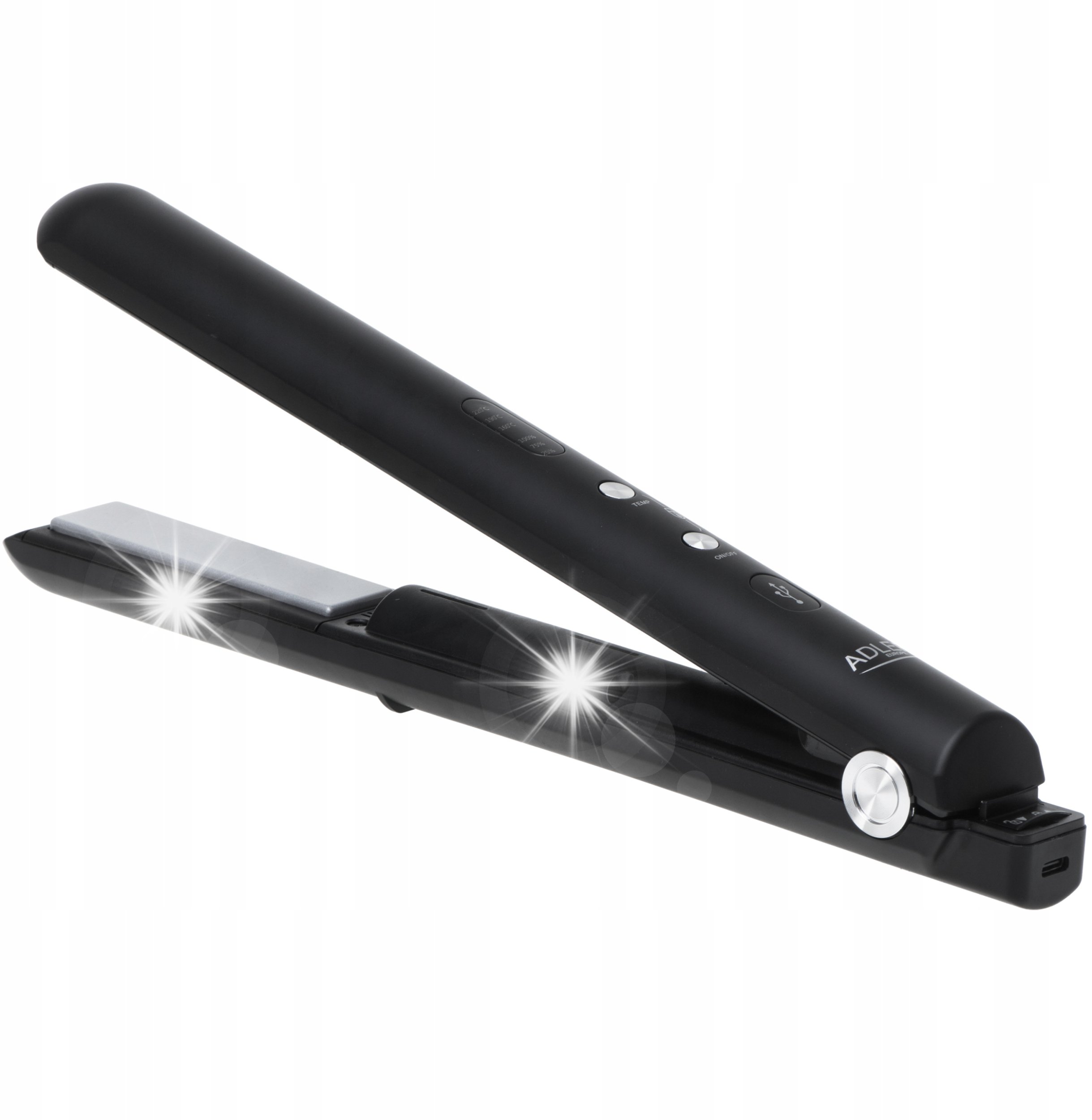 Prostownica Adler Prostownica do włosów ceramiczna bezprzewodowa USB regulacja temperatury