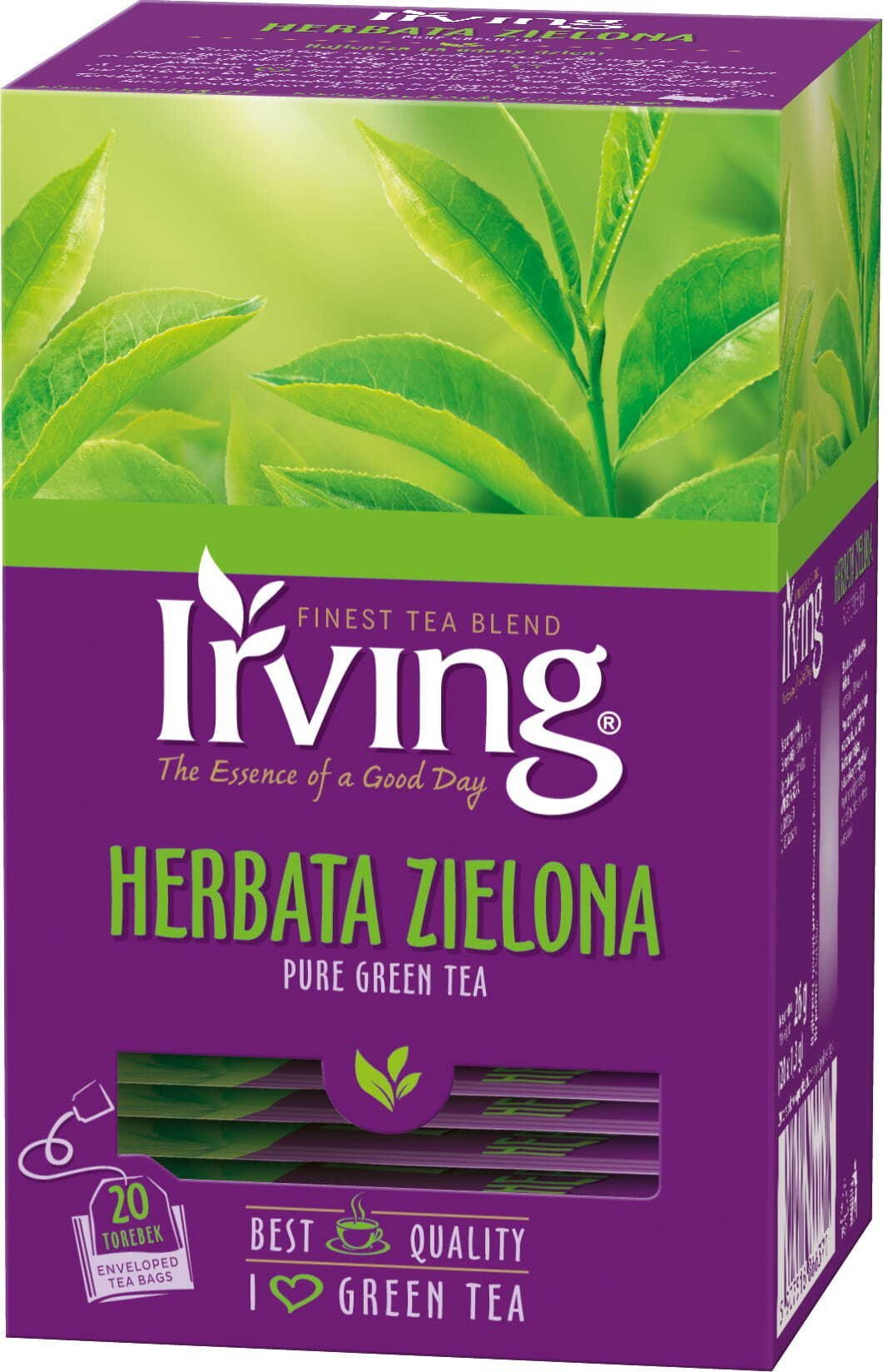 Irving Herbata zielona 20 torebek