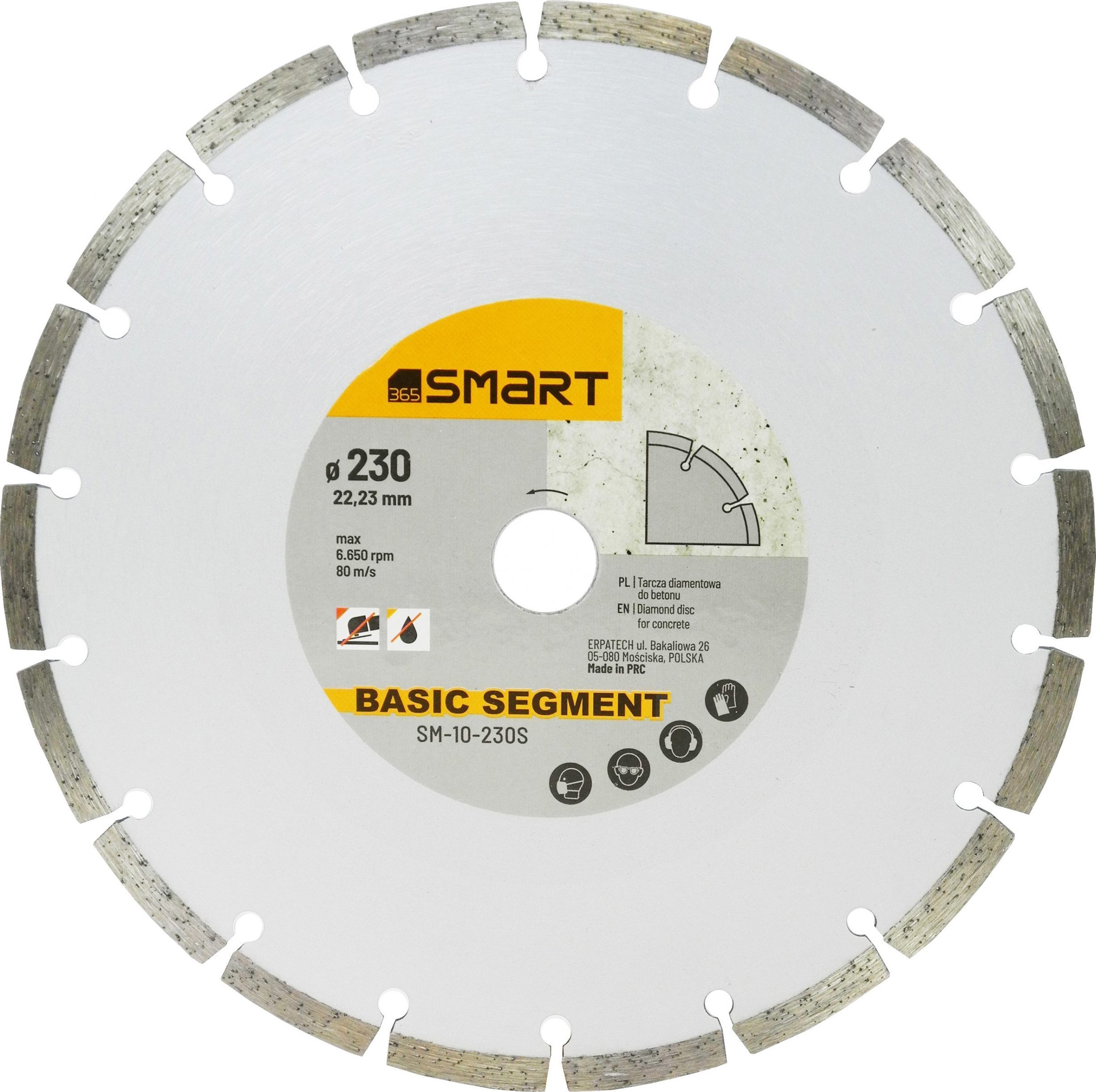 Smart Tarcza diamentowa segmentowa 230mm (SM-10-230S)