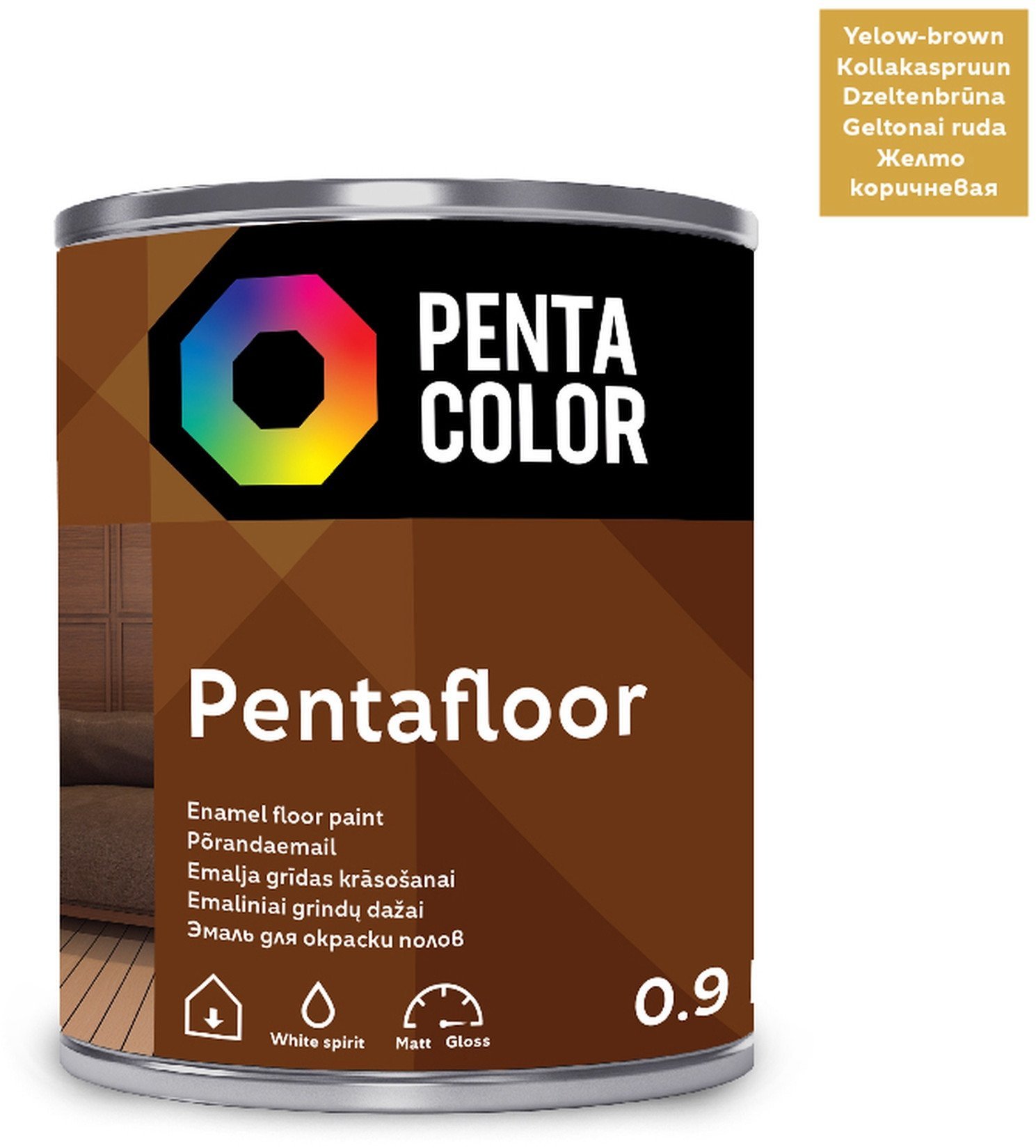FLOOR PAINT PENTAFLOOR YELLOWISH BROW