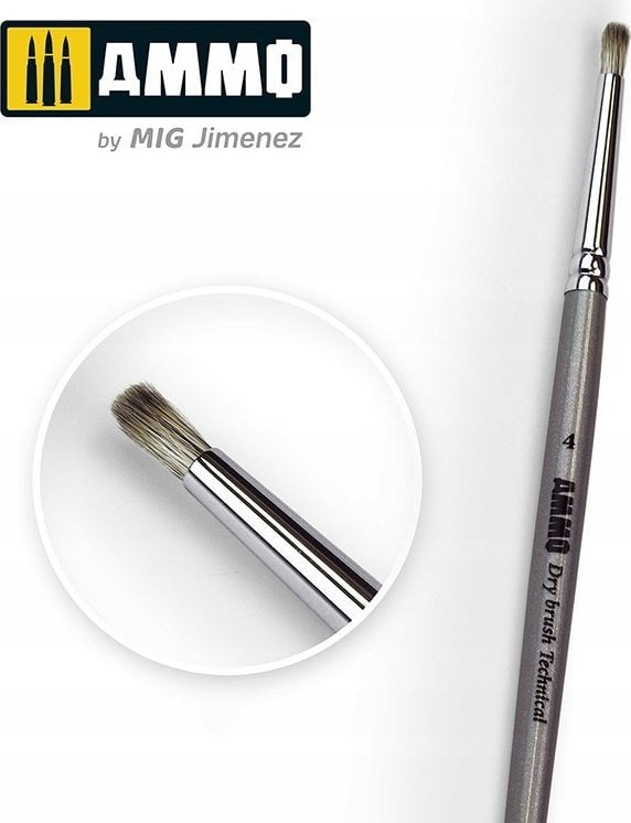 Vallejo Ammo: Technical Brush - Drybrush 4
