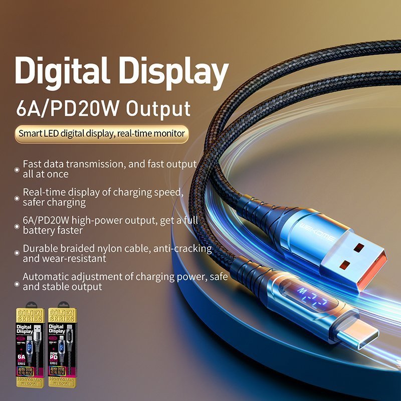 Kabel USB Wekome USB-C - Lightning 1 m Czarny (WK-WDC-167)