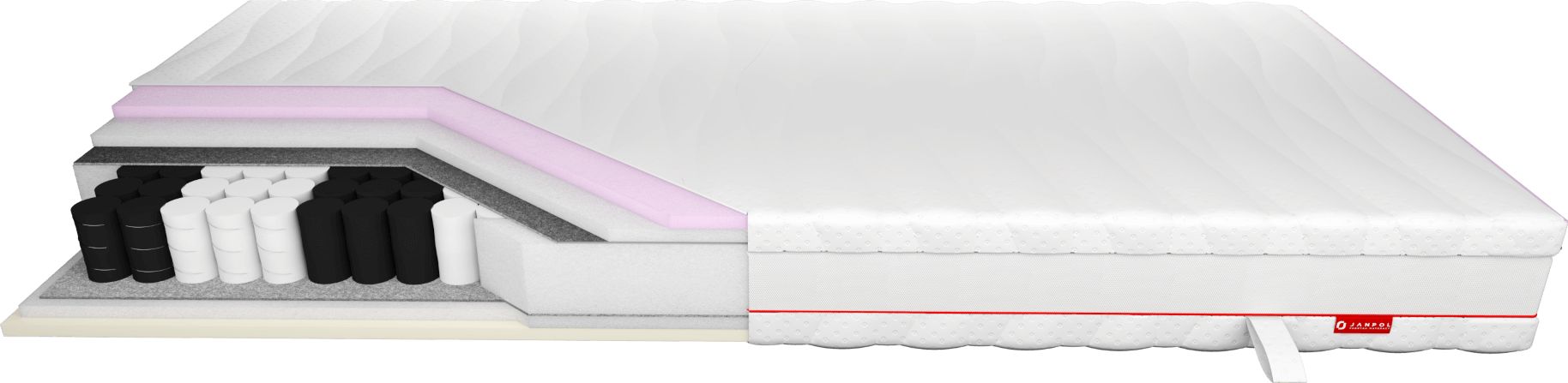 JANPOL Materac ENYO 90x200 kieszeniowy twardy Janpol