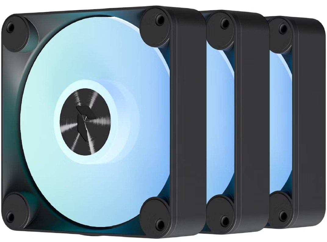 Wentylator Apnx APNX FP1-R wentylator PWM Reverse Blade PWM ARGB - pakiet 3 czarny