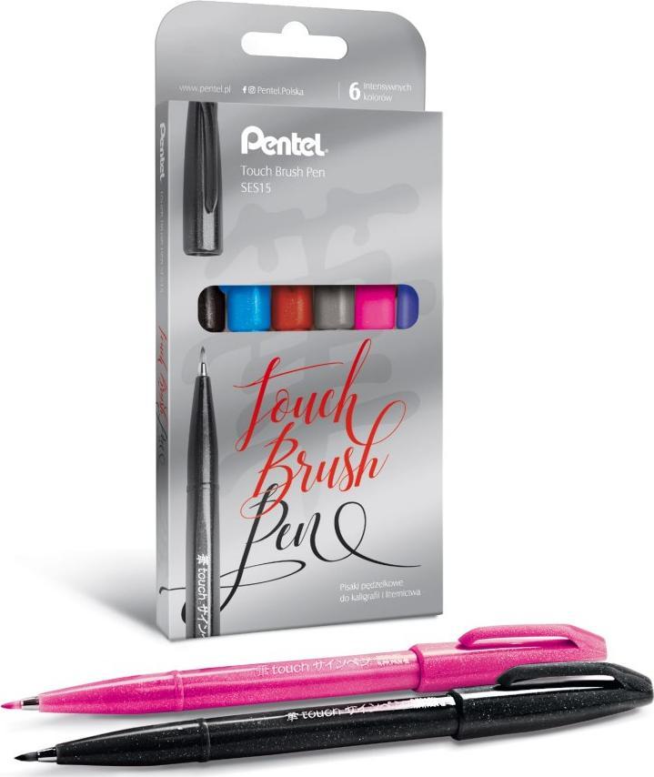 Tombow Zestaw Pisaków Touch Brush Pen 6 zimnych kolorów