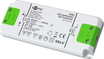 Goobay Transformator prądu stałego do LED 24 V (DC)/12 W