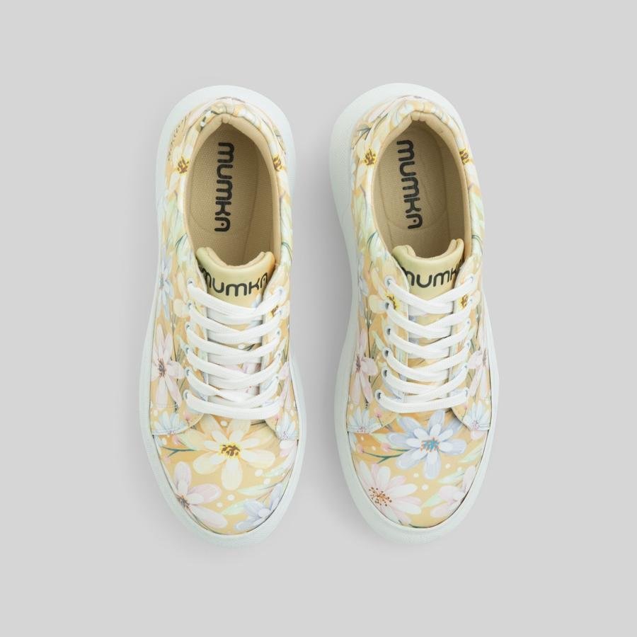Mumka Shoes Sneakersy na platformie Kolorowe Kwiaty Mumka-41