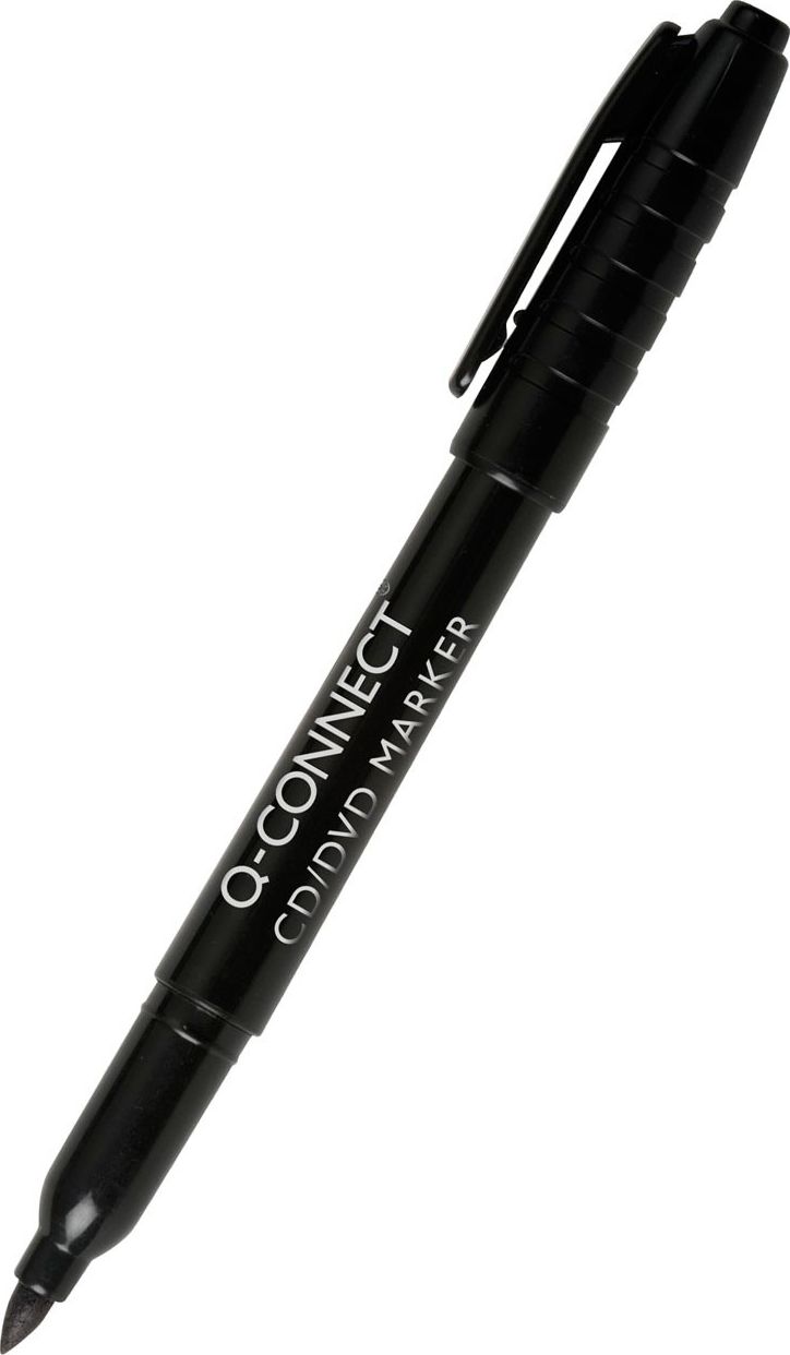 Q-Connect Marker do płyt CD/DVD Q-CONNECT, 1mm (linia), czarny - 5705831023000