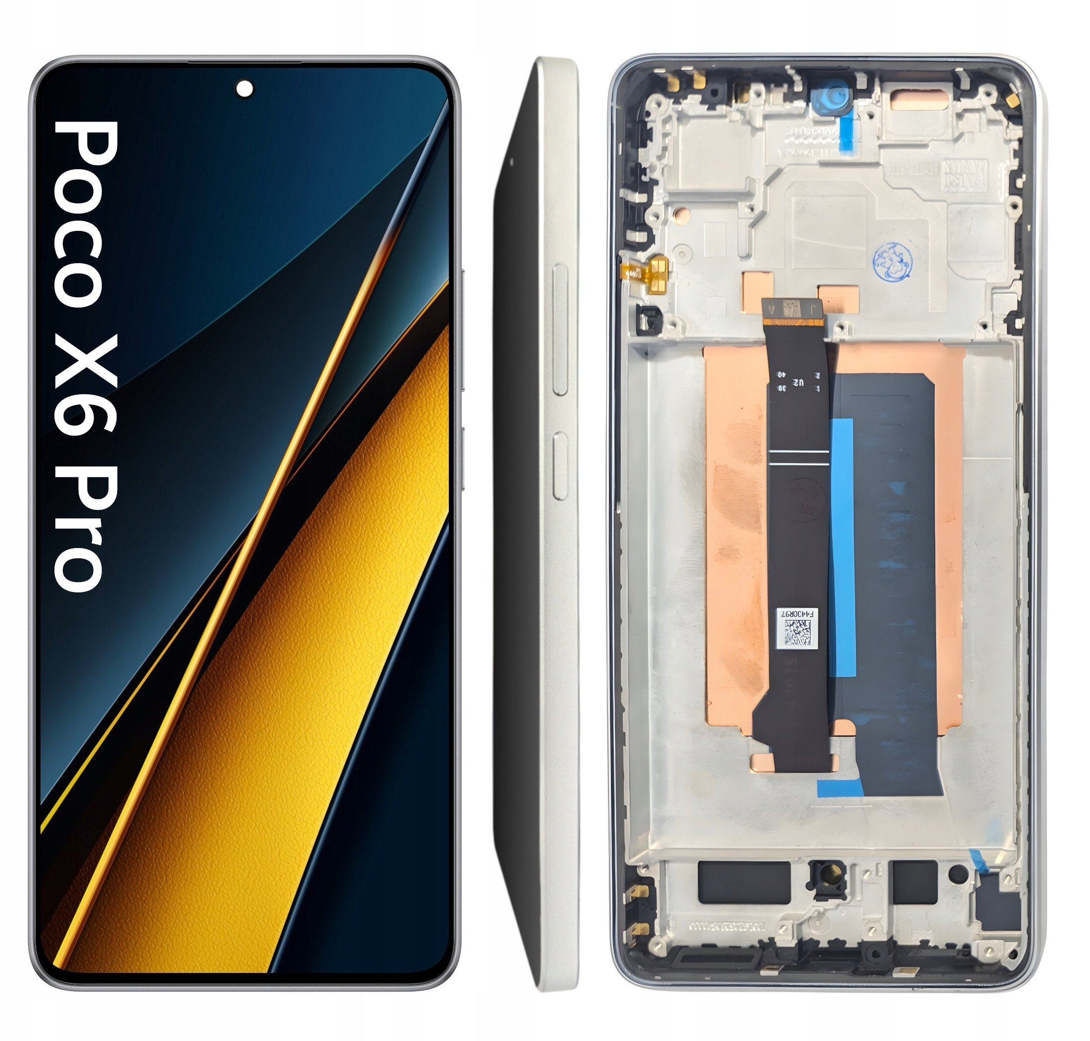 WYŚWIETLACZ EKRAN LCD DO XIAOMI POCO X6 PRO OLED RAMKA SREBRNY 2311DRK48G