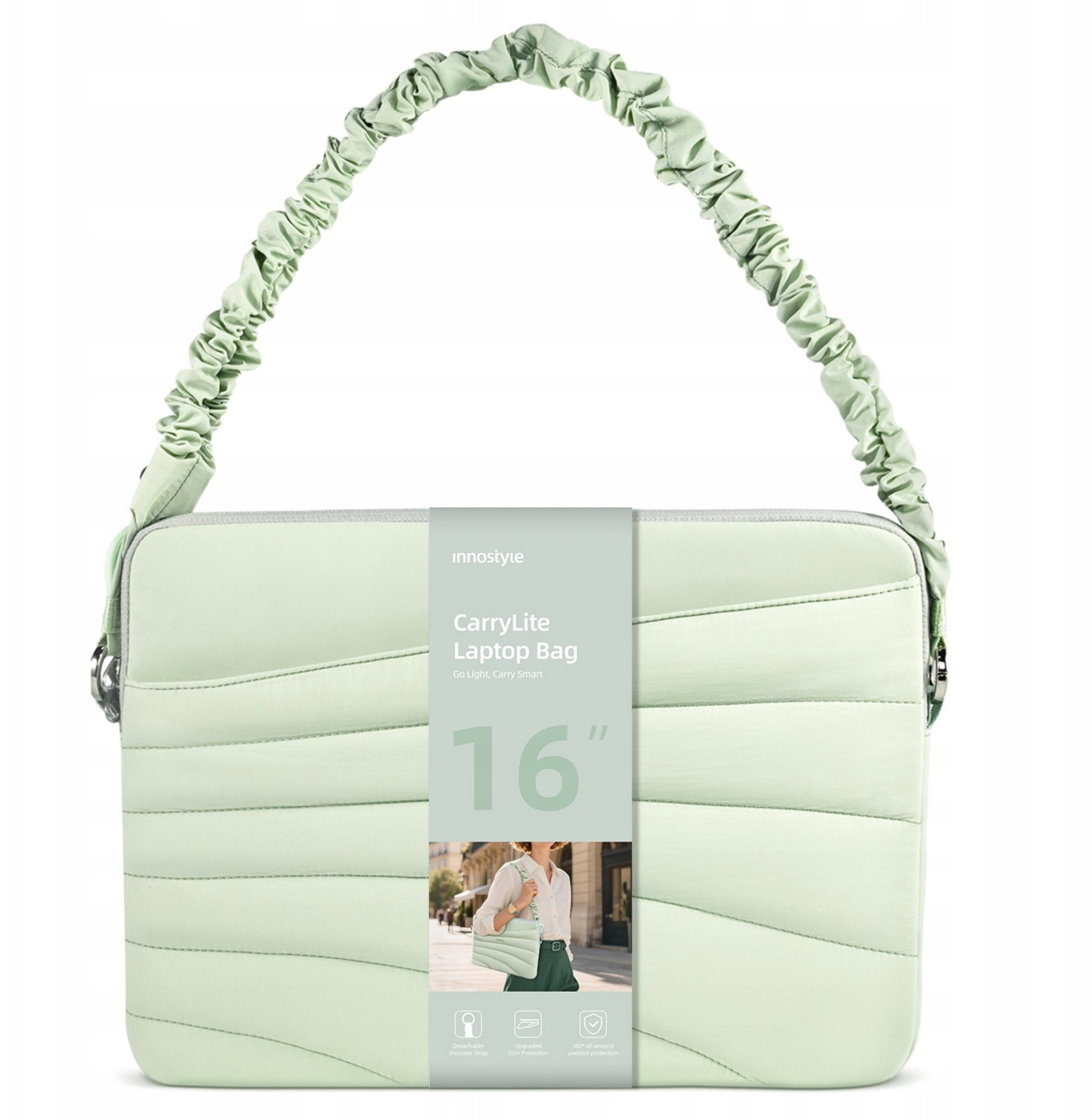 Torba Innostyle Na laptopa 15 6 16 wodoodporna Carrylite elastic strap