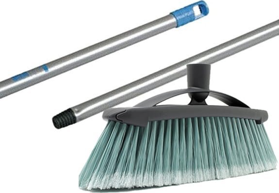 Vileda Zestaw Miotła Eco* miękka 30 cm + Kij do szczotki z gwintem