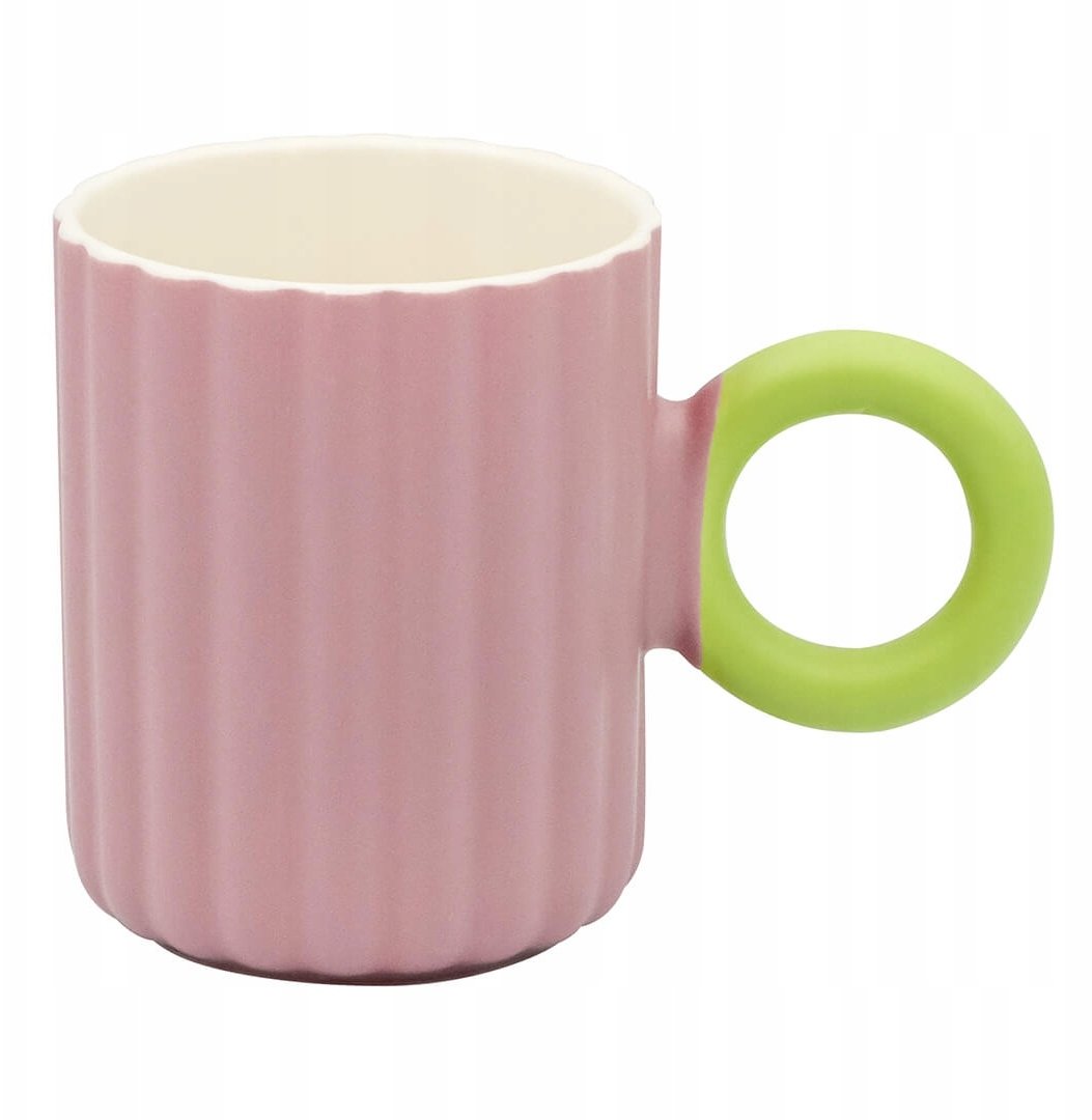 Cup&You KUBEK PORCELANOWY NA KAWĘ HERBATĘ CZEKOLADĘ FIOLETOWY Z UCHWYTEM 350 ML PREZENT UPOMINEK DLA KOBIETY MAMY ŻONY BABCI DZIEWCZYNY KOLEŻANKI NIEJ