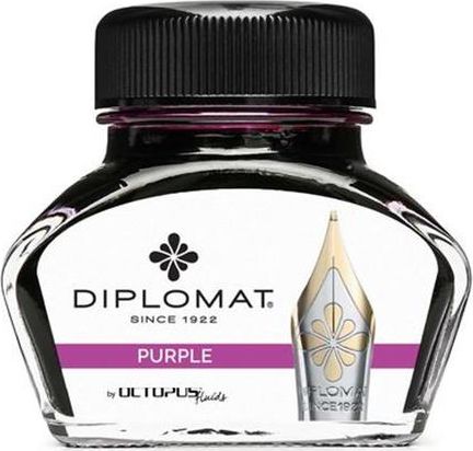 Diplomat atrament Diplo Octopus 30 ml szklany fioletowy