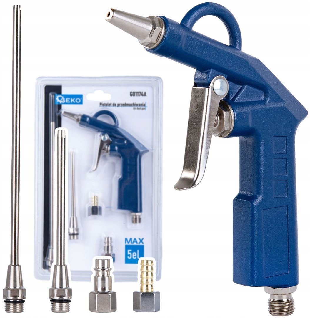 Pistolet MAX do przedmuchiwania z końcówkami 5el.(25/50)