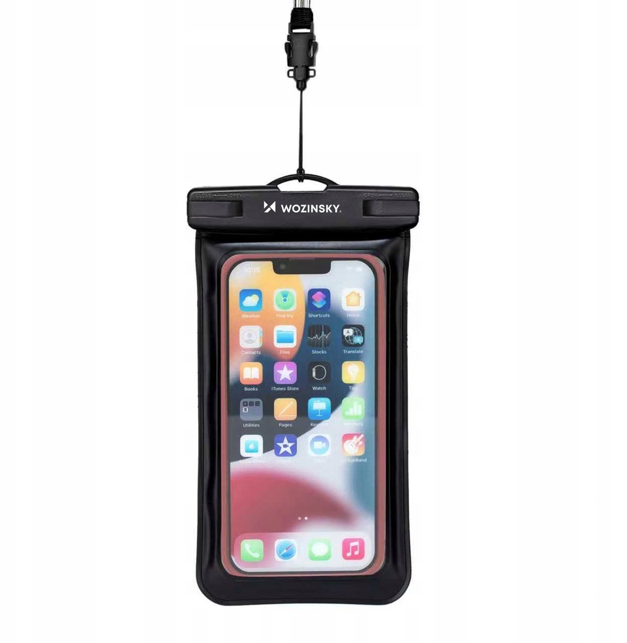 Wozinsky Etui Wozinsky WWE-01 wodoodporne z opaską do telefonu armband PVC - czarne
