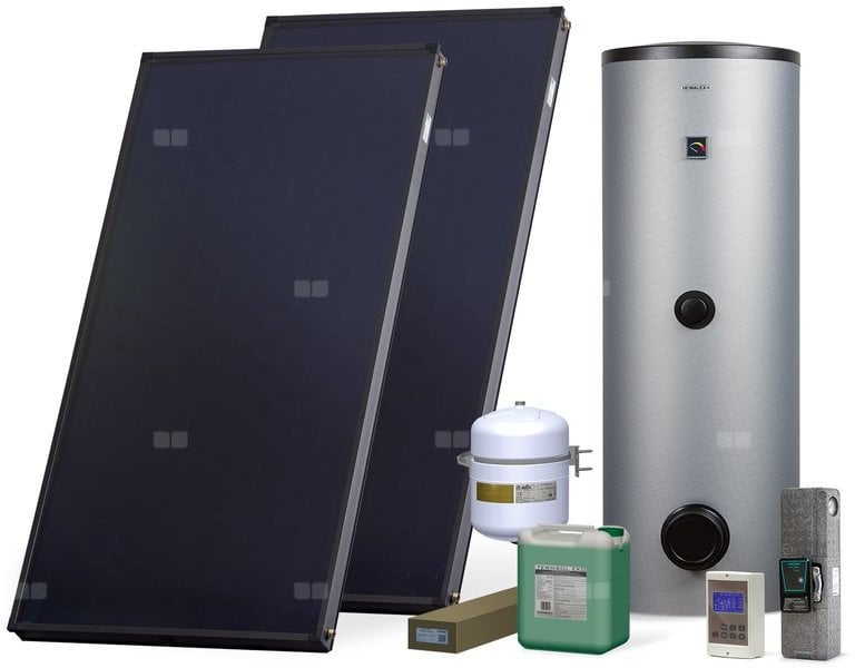 Zestaw solarny Komfort Plus HX200-2KS2100.W101kolektory słoneczne