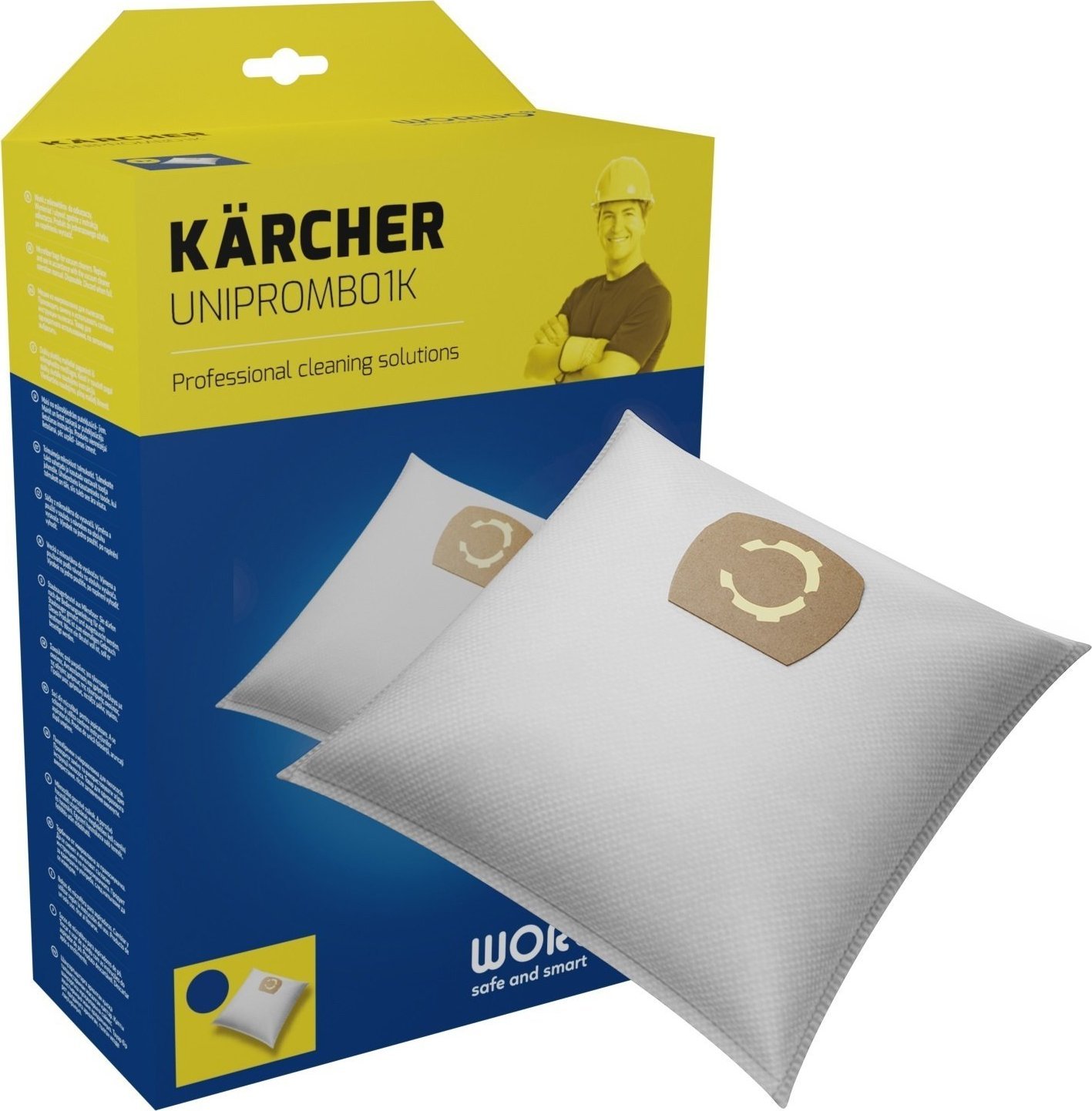 Worek do odkurzacza Worwo 9x WORKI ODKURZACZA DO KARCHER WD2 MV2 WORWO UNIPROMB01K