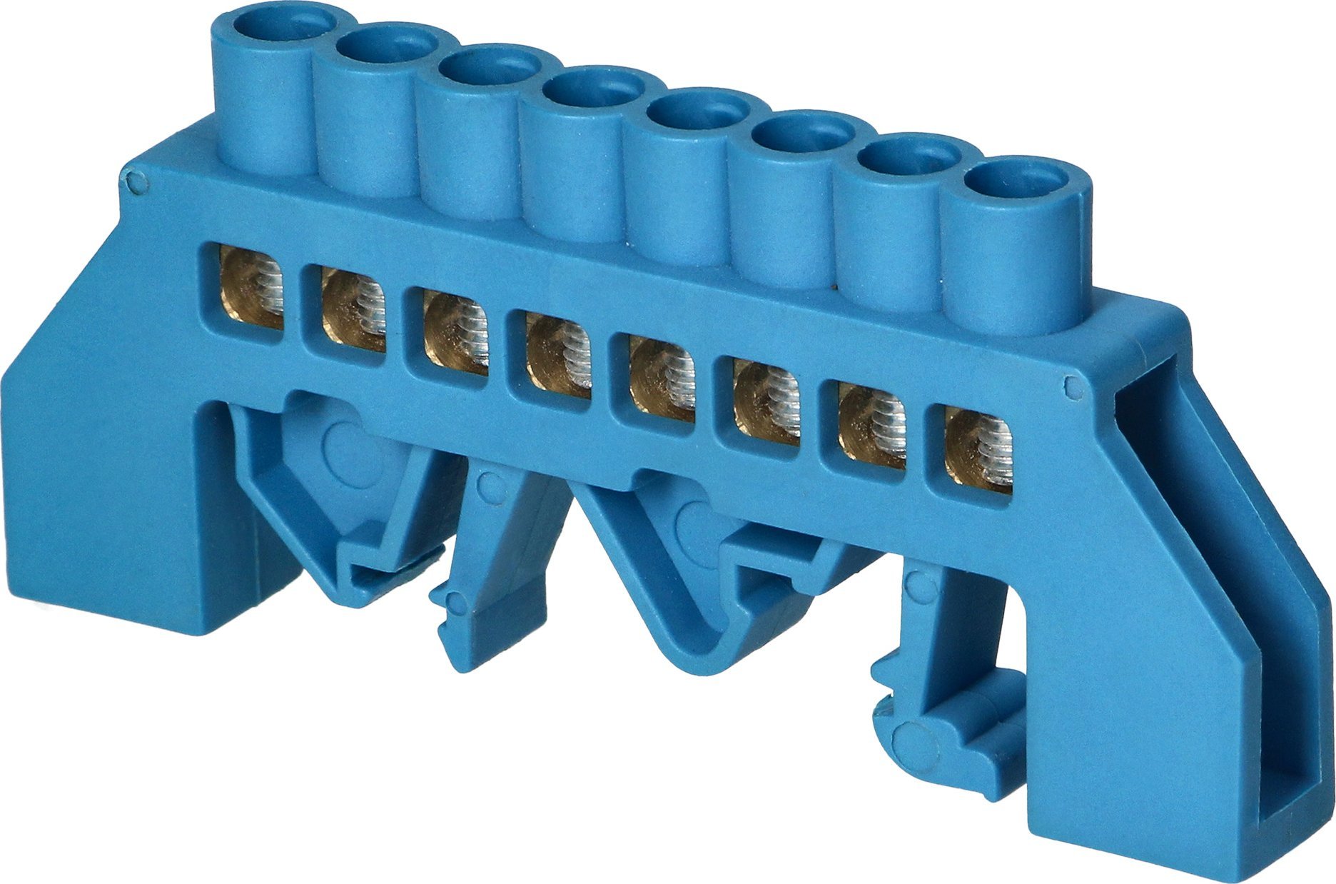 Orno Listwa zaciskowa izolowana N, 8 przewodów, niebieska