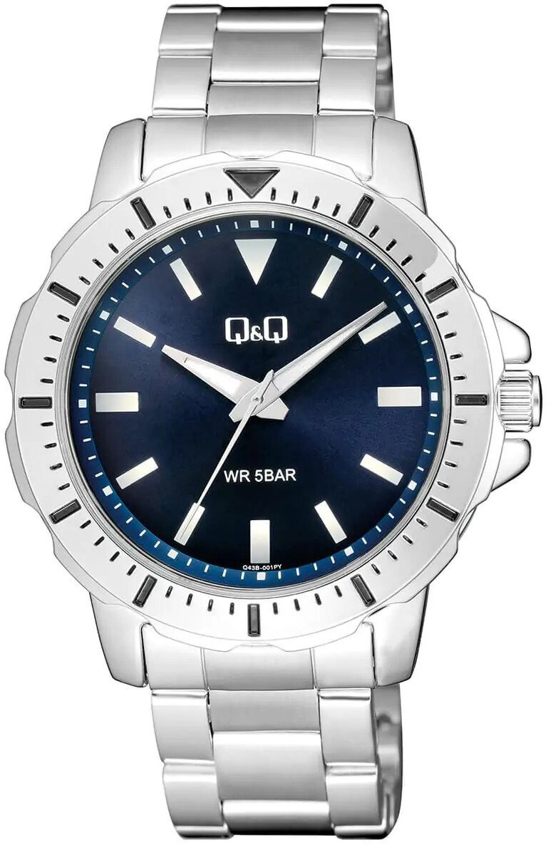 Zegarek męski QQ Q43B-001P srebrny