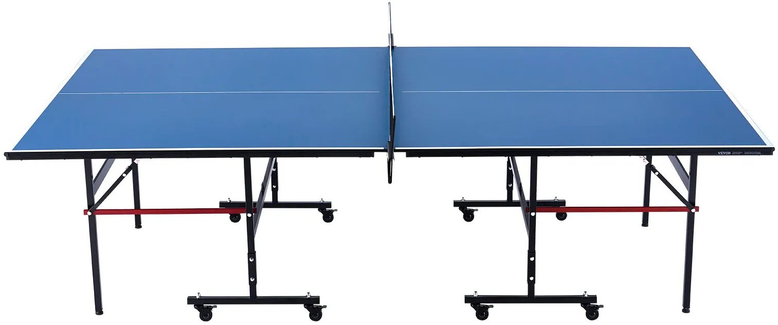 Vevor Stół do tenisa stołowego składany mocny ping pong 18 mm zestaw piłka siatka