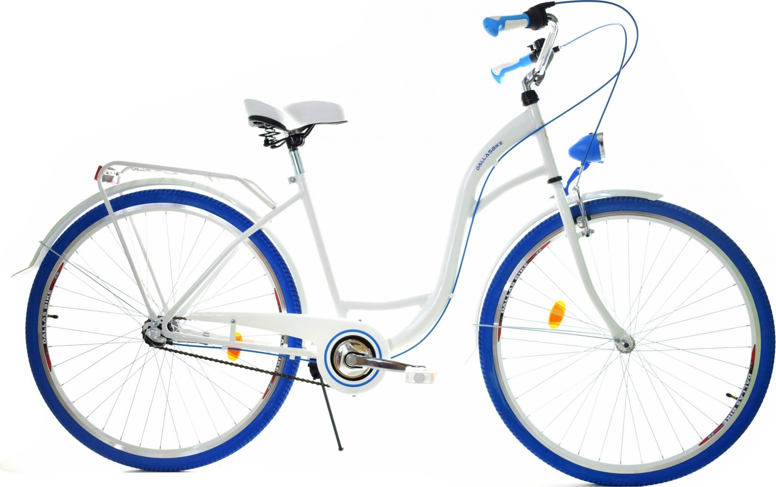 Фото - Велосипед Dallas Bike Rower  City 28" 3spd - biały z niebieskim 
