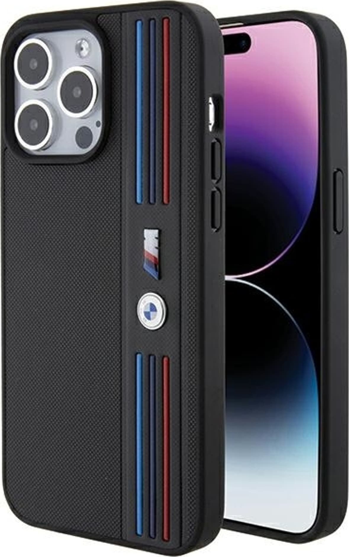 Фото - Чохол BMW Etui BMW BMHCP15L22PPMK Apple iPhone 15 Pro Tricolor M Collection czarny/black