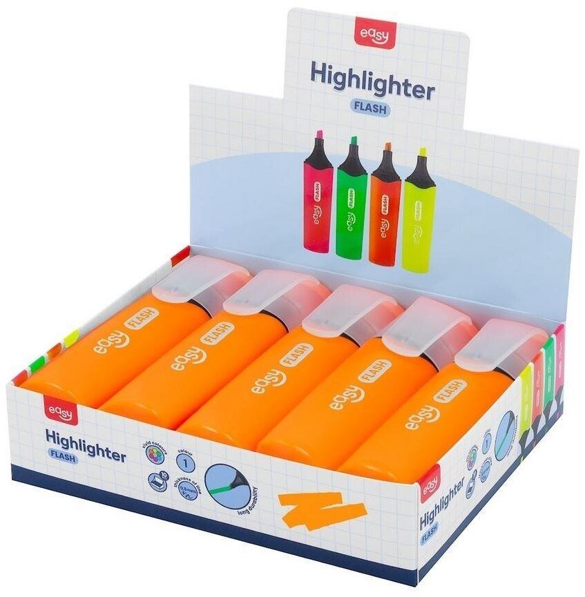 Spokey Zakreślacz Flash pomarańczowy (10szt) EASY