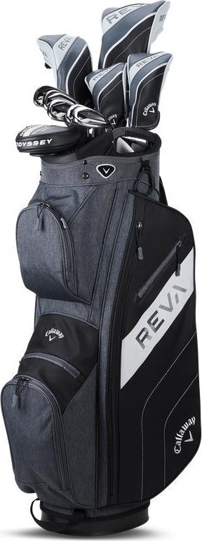 Zestaw kijów do golfa CALLAWAY REVA Black (damski, 10 kijów z torbą cartbag, grafit set)