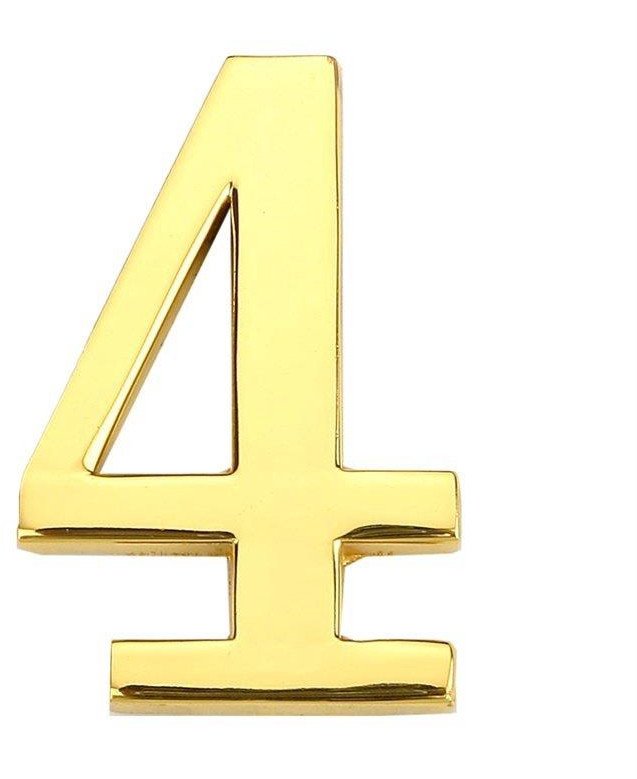 GP DOOR NUMBER 4 -4 45MM GOLD