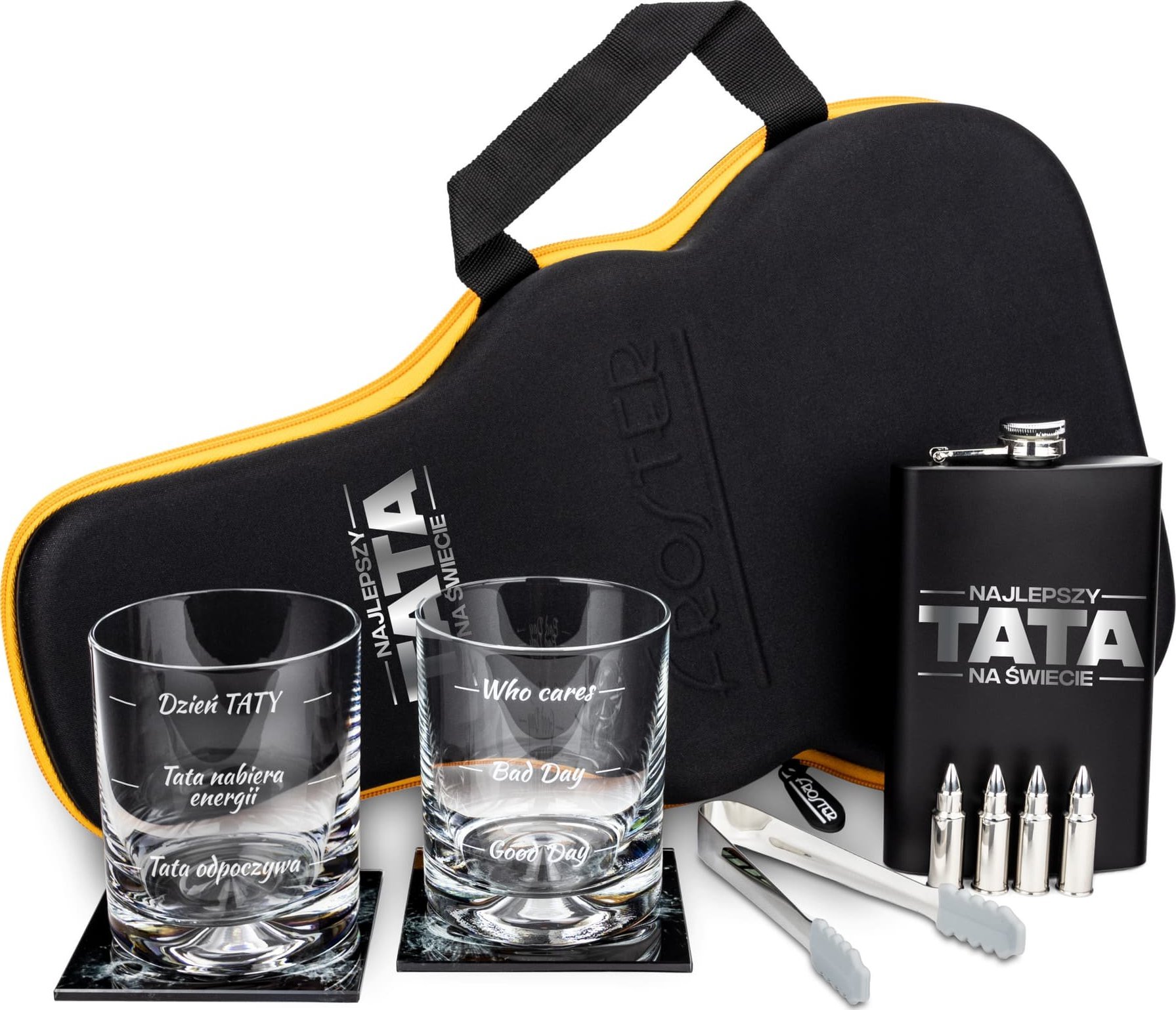 Froster Gitarowy Zestaw do Whisky Froster dla Taty - prezent Dzień Ojca - urodziny